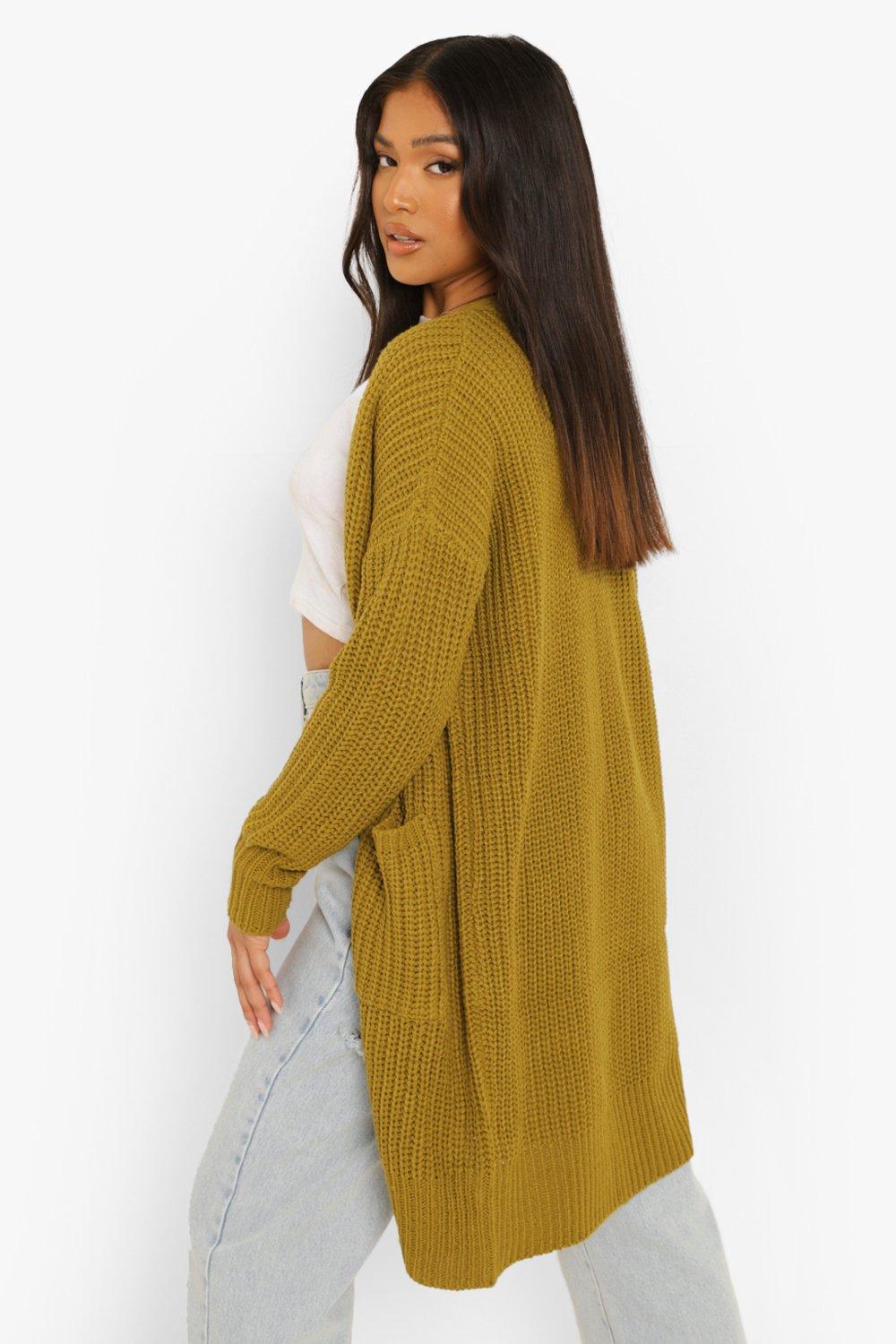 Boohoo deals mustard cardigan