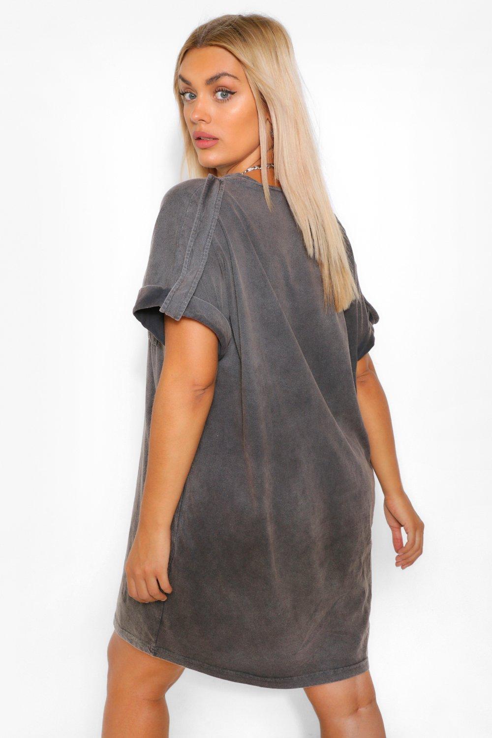 Dark grey t shirt hot sale dress