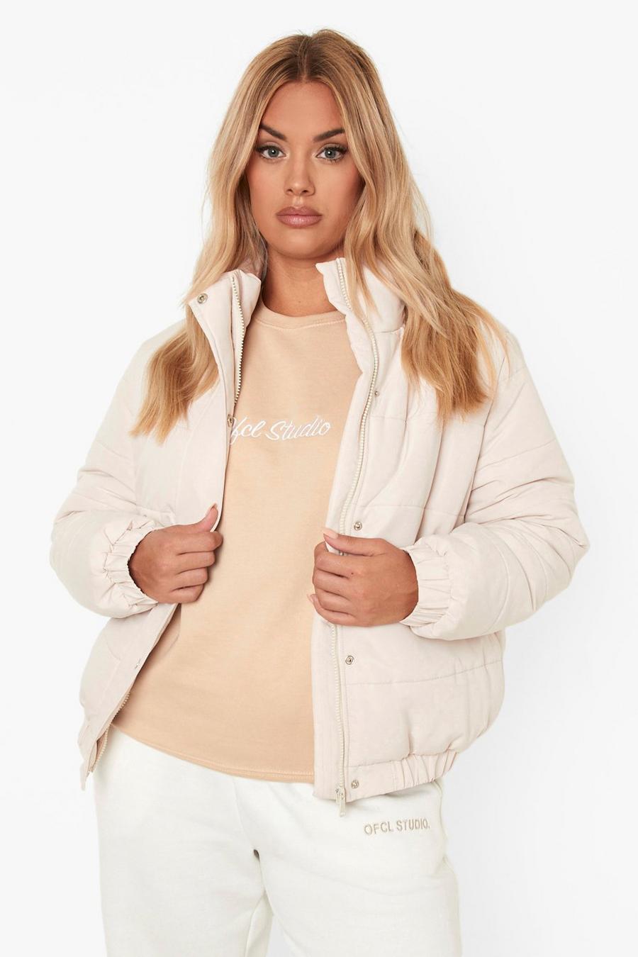 Stone Plus Funnel Neck Puffer Jacket image number 1