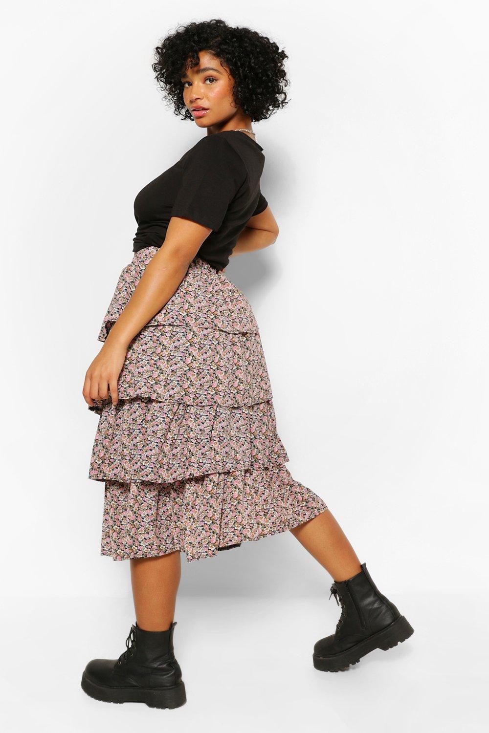 Plus Midi Skirt | boohoo