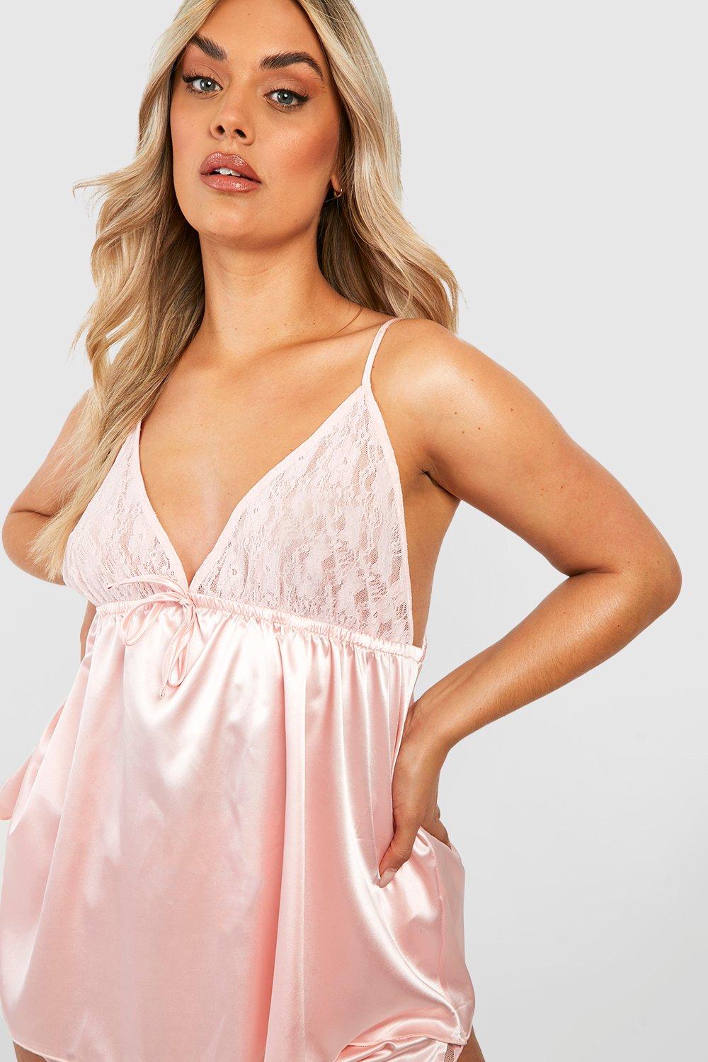 https://media.boohoo.com/i/boohoo/pzz61622_coral_xl_3/female-coral-plus-satin-and-lace-teddy-top-and-shorts-pajama-set