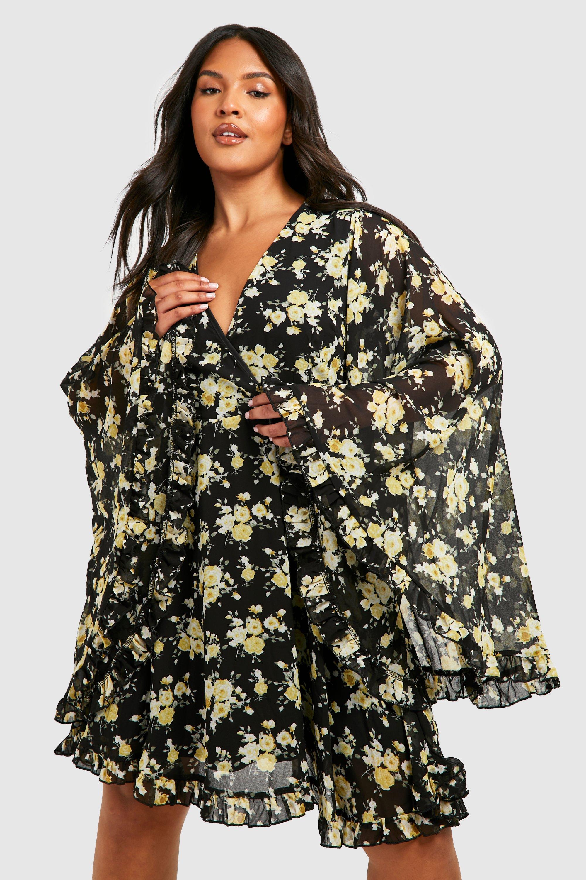 Boohoo plus size sales skater dress