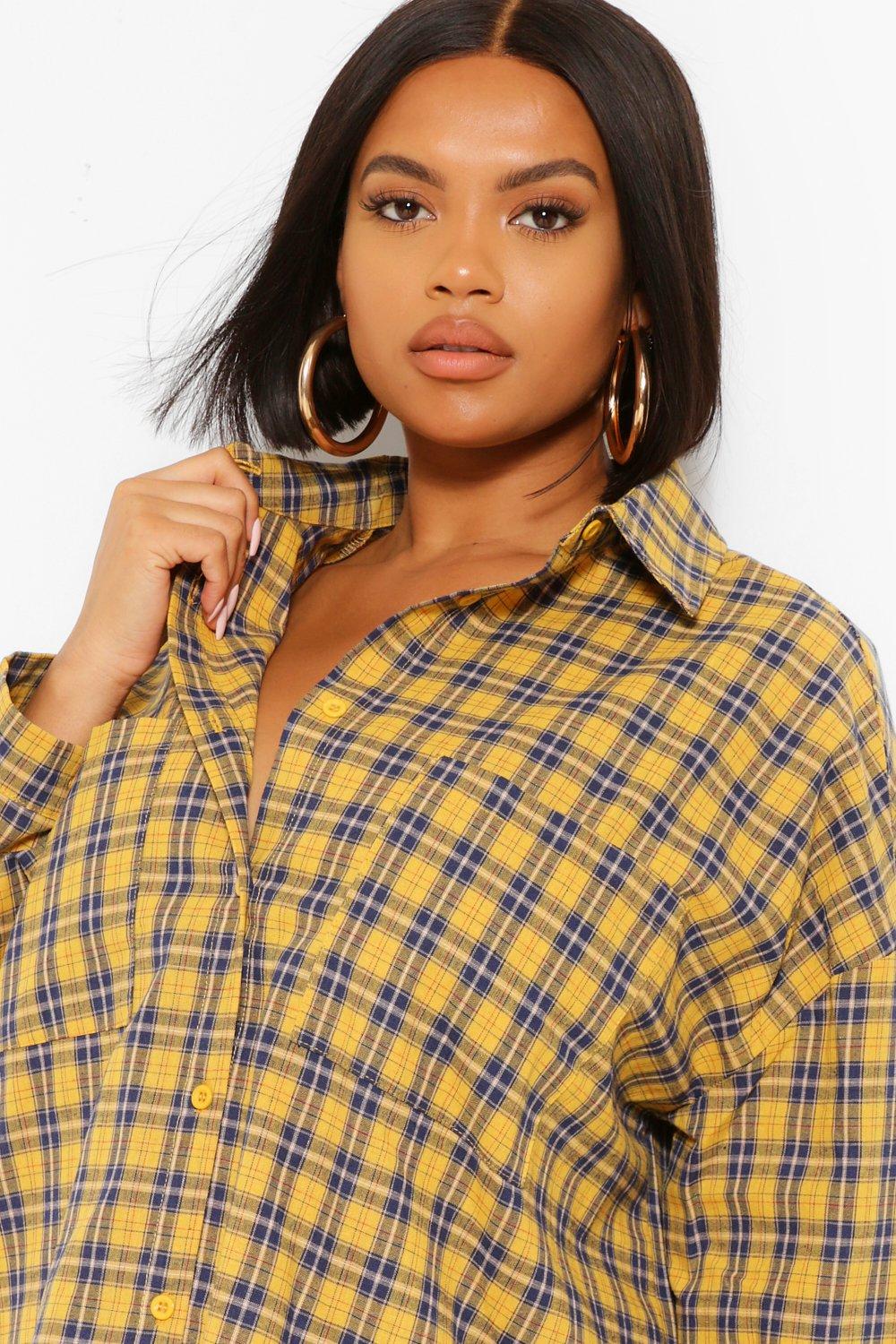 Boyfriend shirt outlet dress plus size