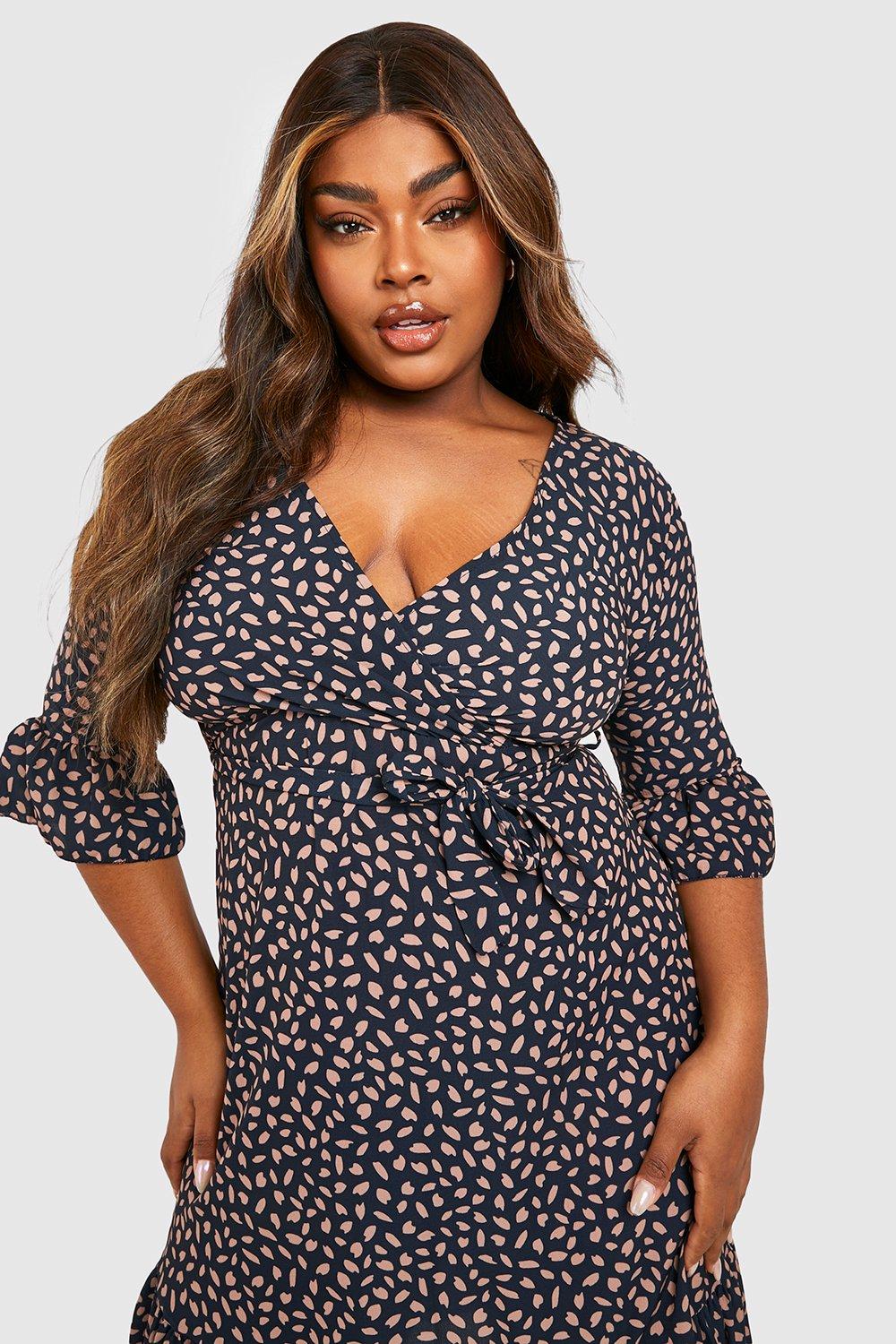 Spotty bardot clearance dress