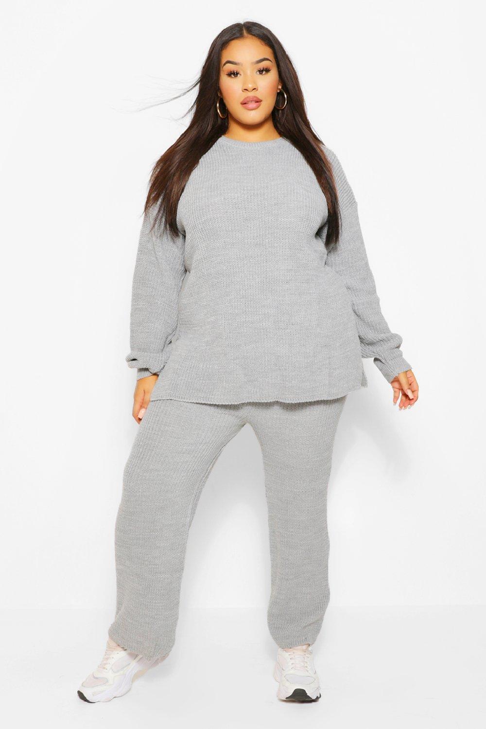 Boohoo plus lounge discount set