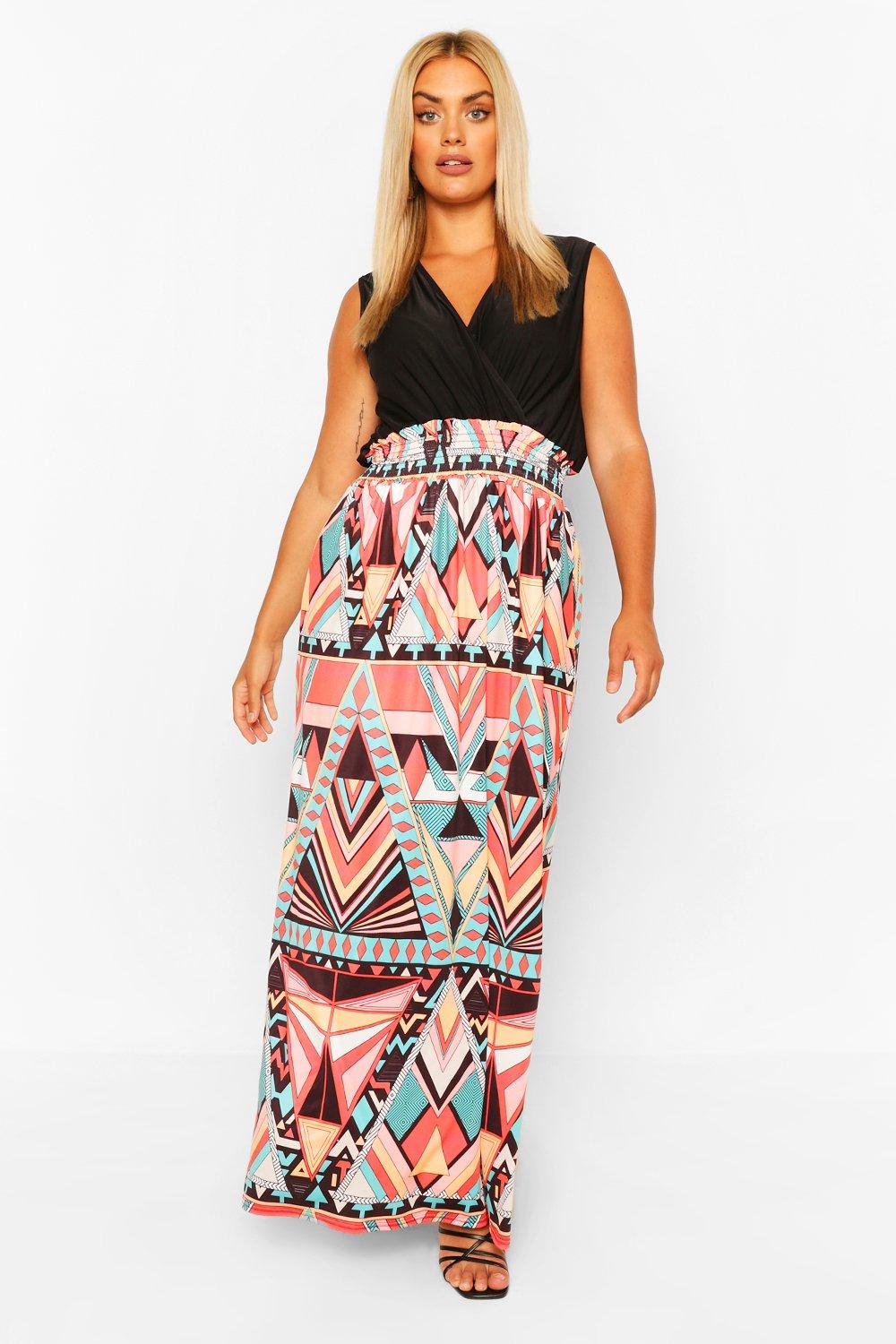 boohoo aztec dress