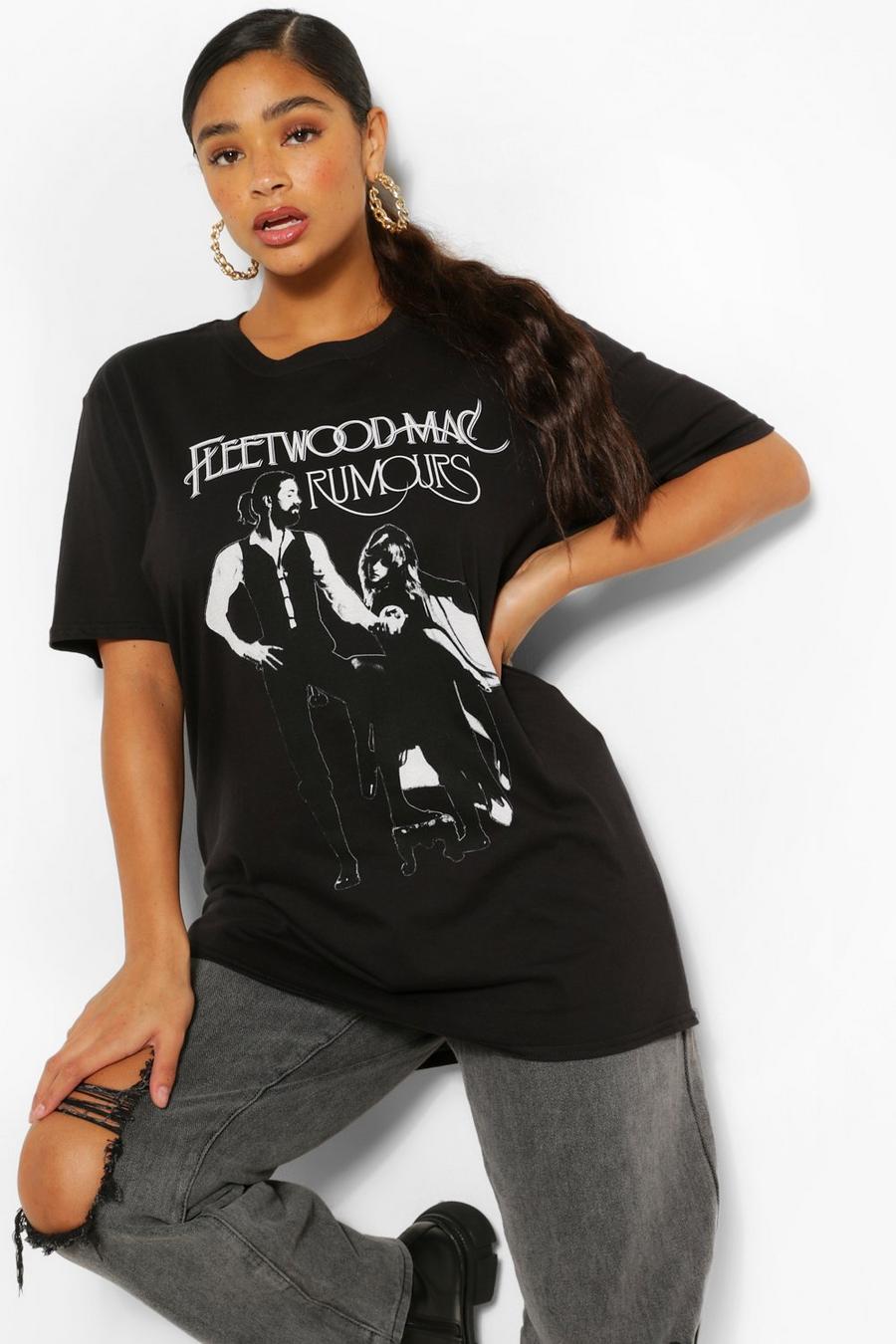 Zwart Plus Gelicenseerd Fleetwood Mac T-Shirt image number 1