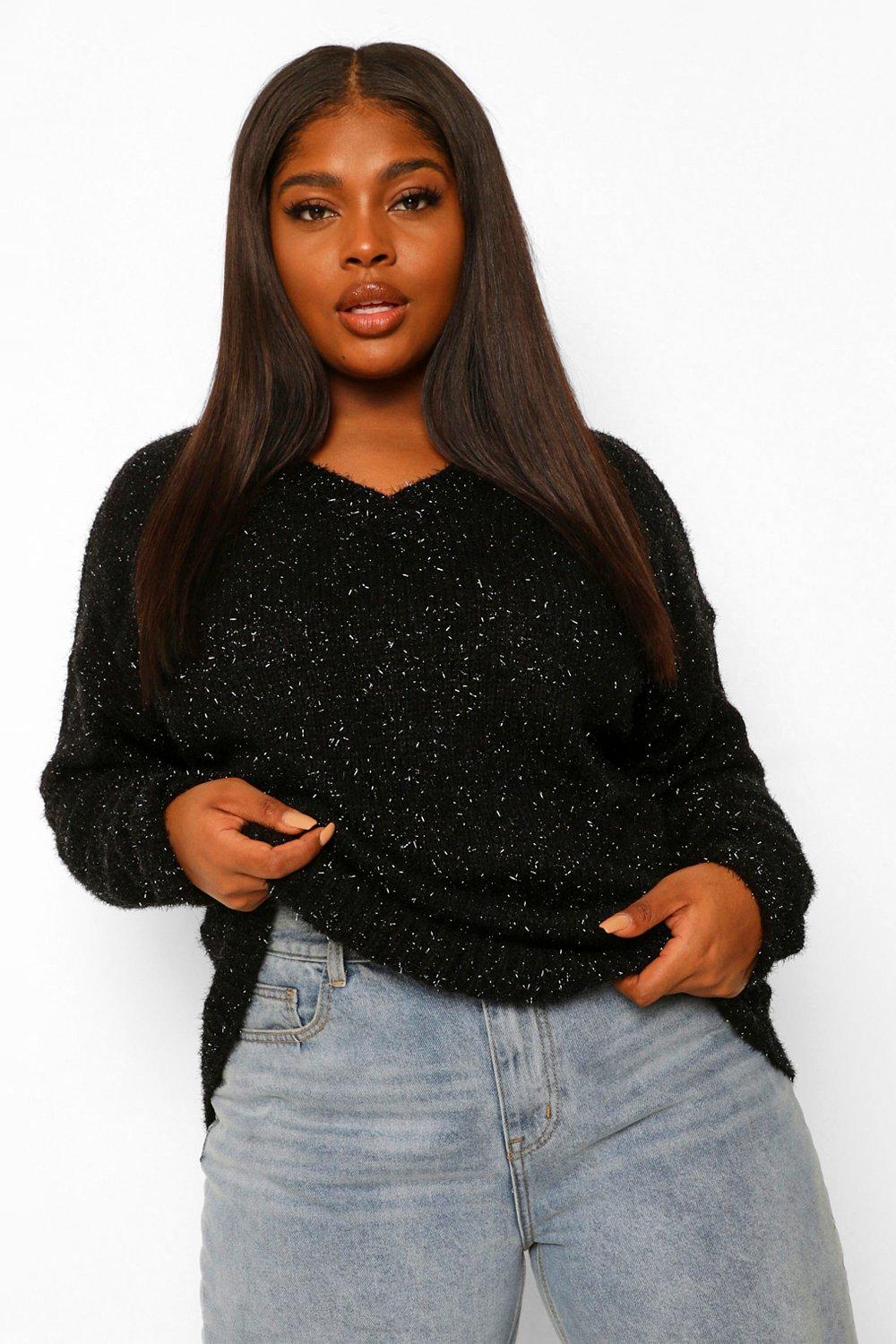 boohoo plus jumpers