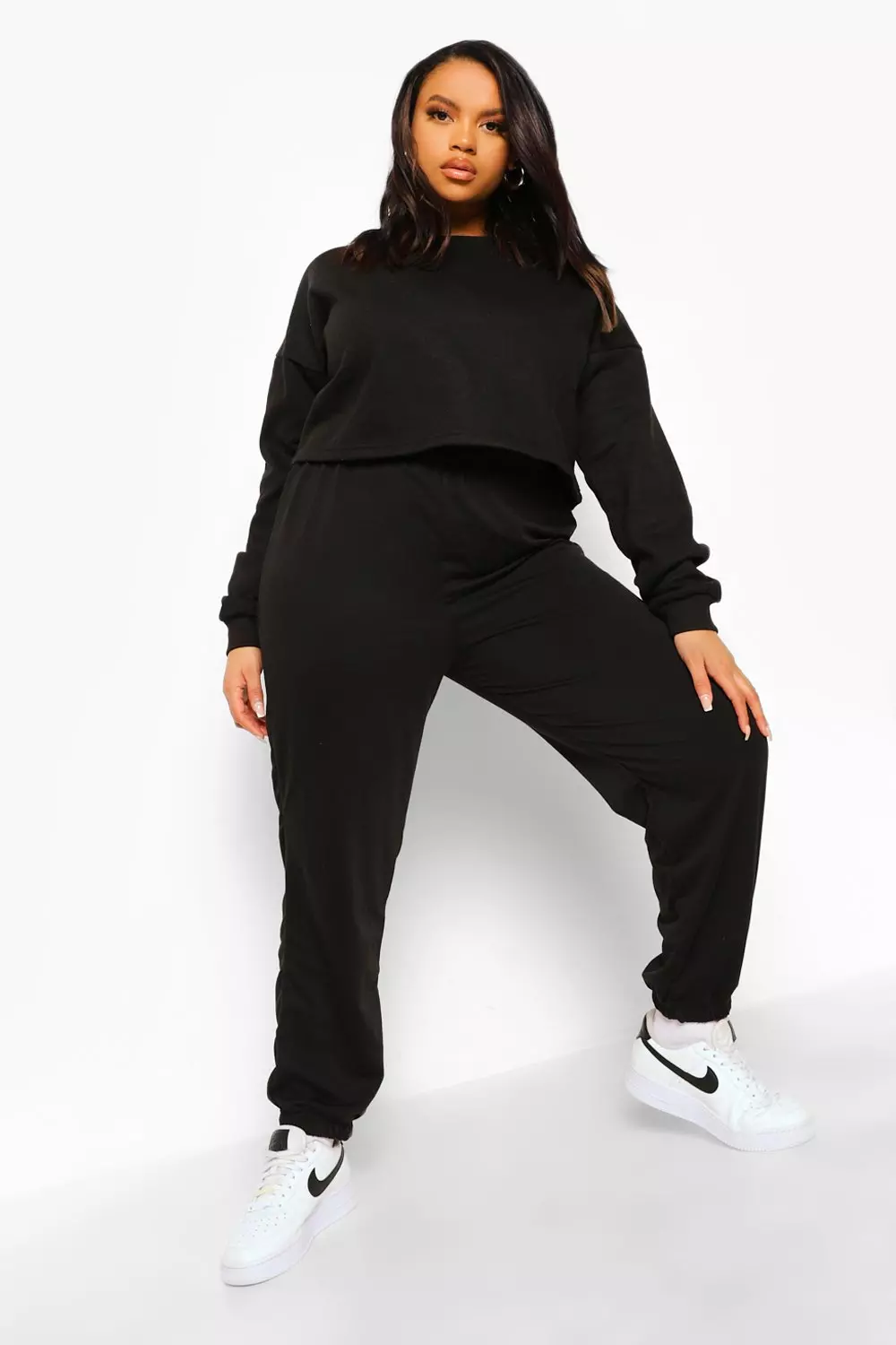 Black Plus Basic Joggers alternative image