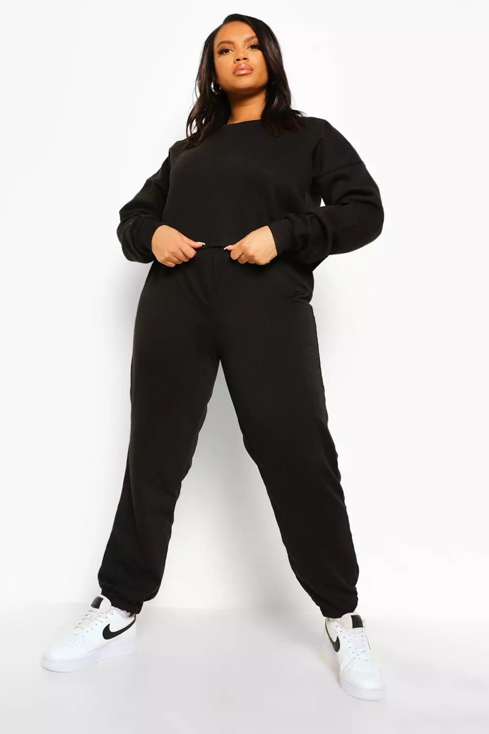 Black Plus Basic Joggers alternative image