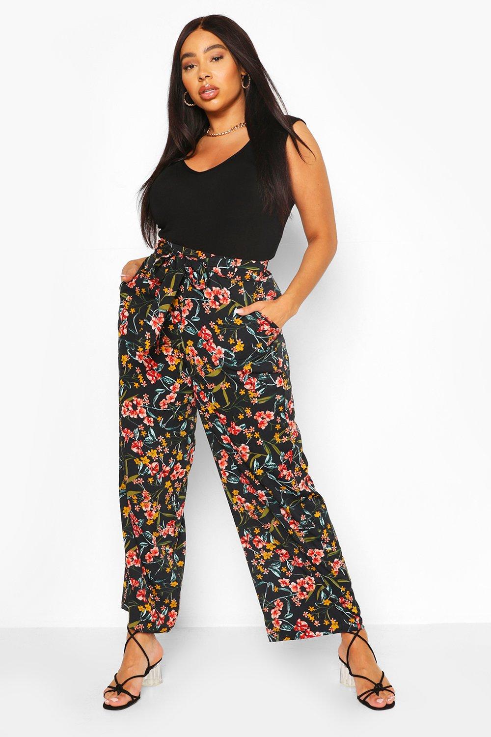 boohoo plus pants