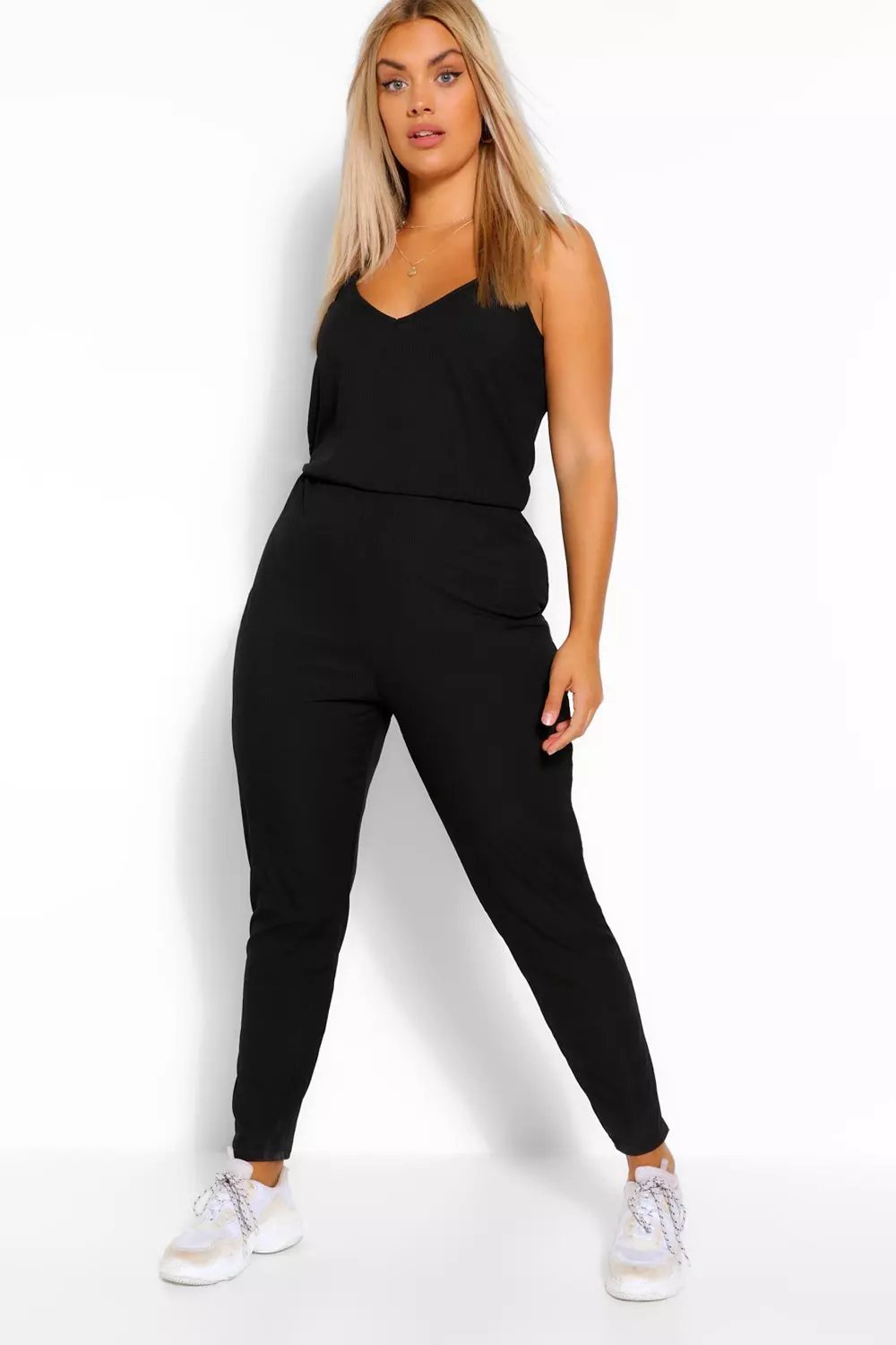 Basic store cami jumpsuit