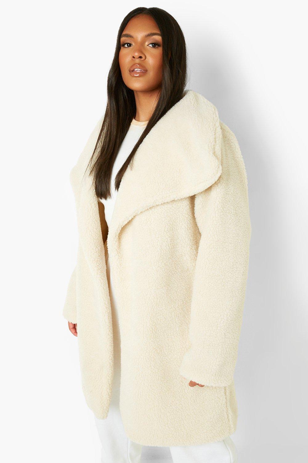 plus long teddy coat