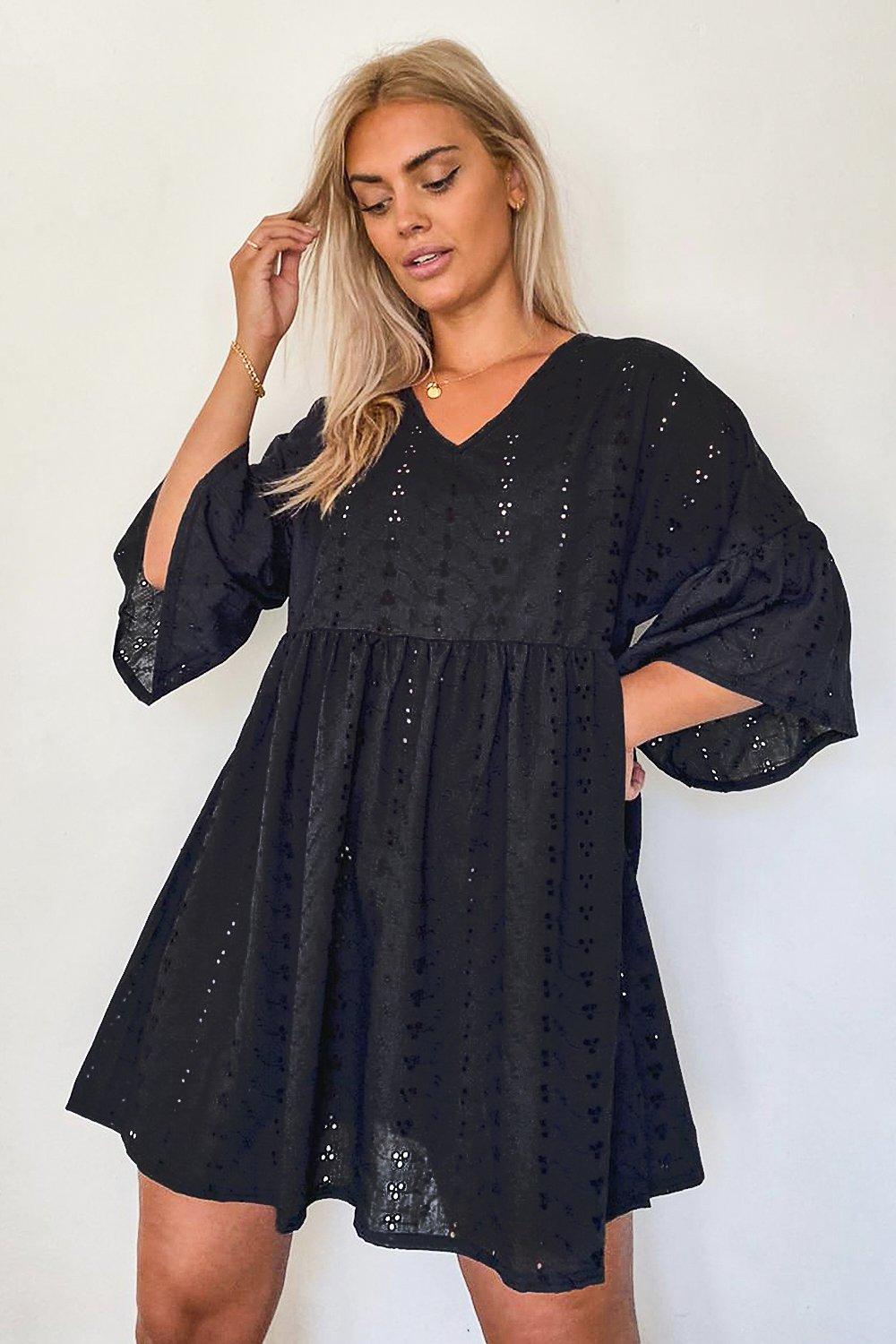 boohoo broderie anglaise dress