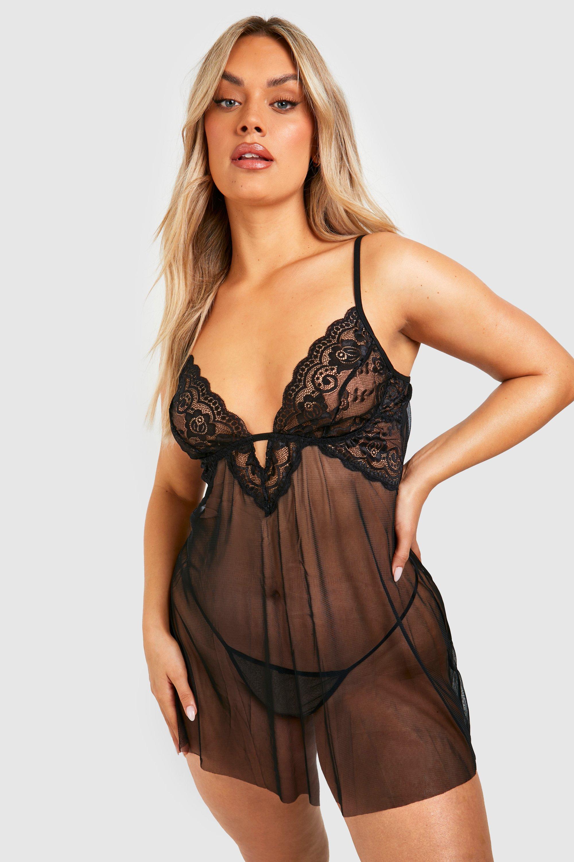 boohoo plus lingerie