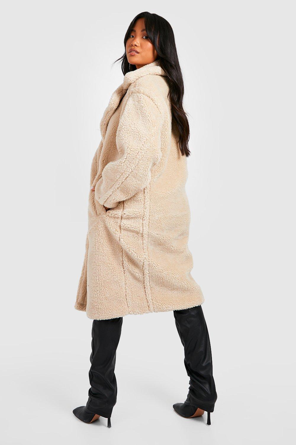 Boohoo petite hotsell teddy coat