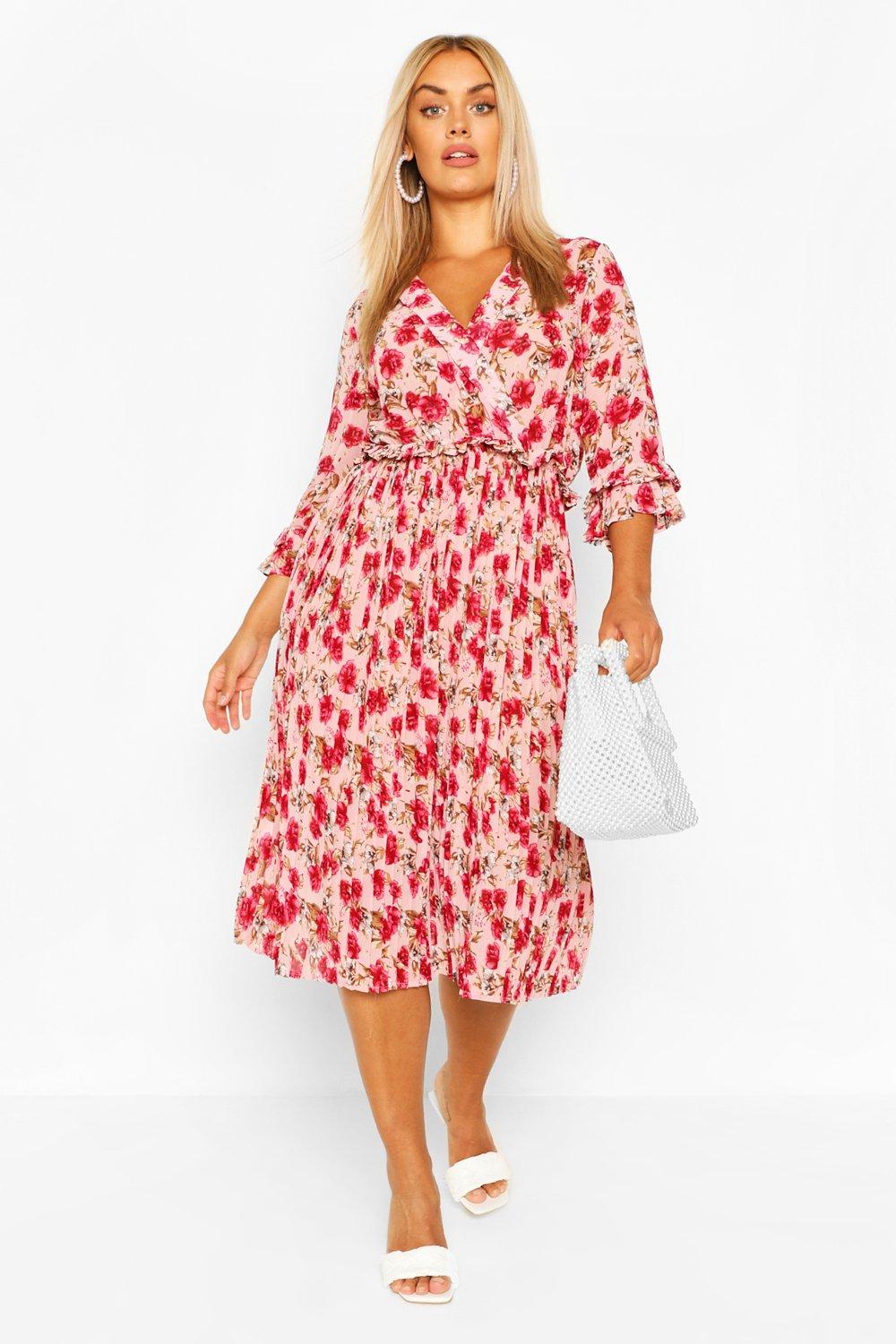 blush pink long dress plus size
