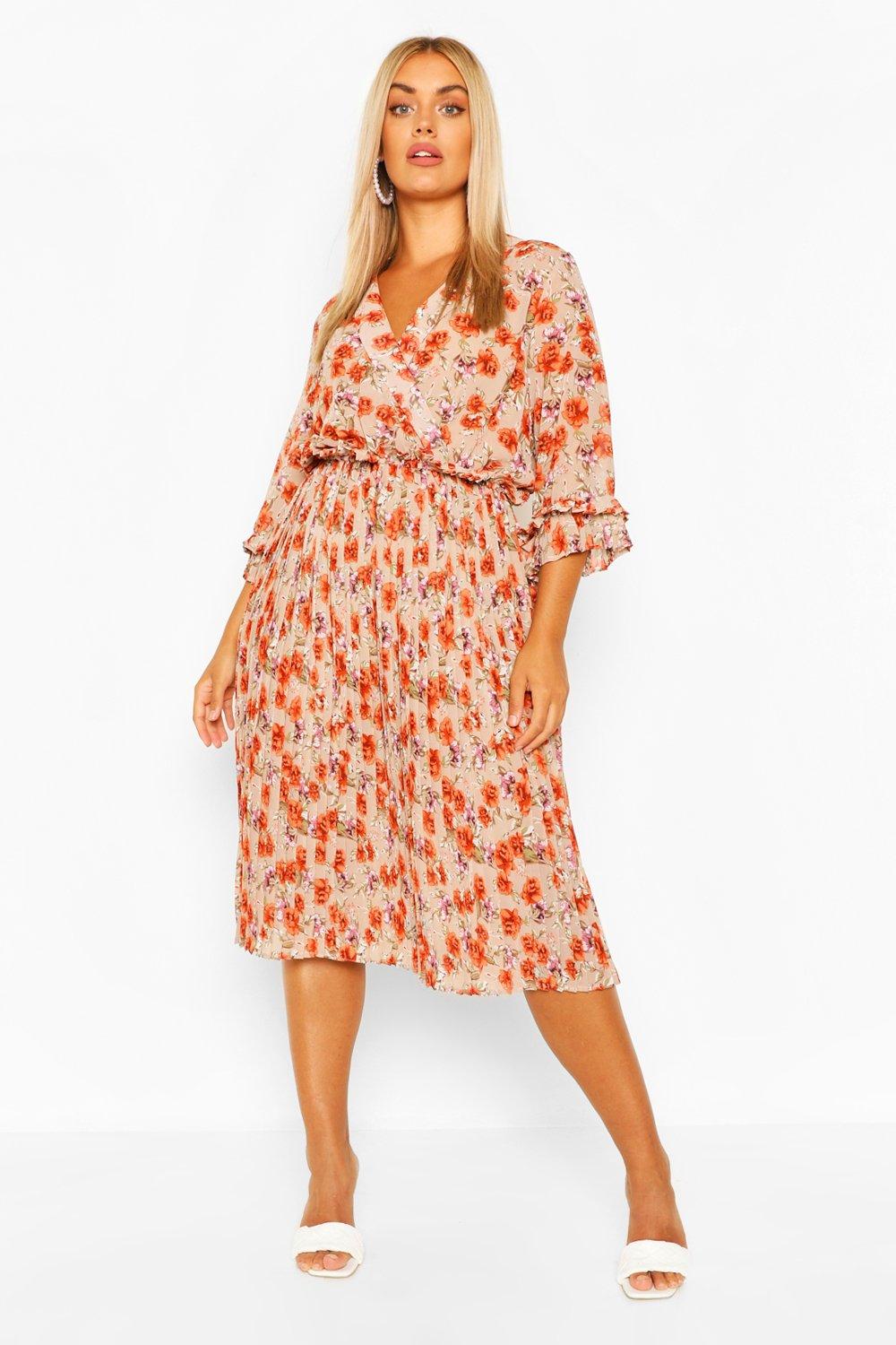 boohoo rose dress