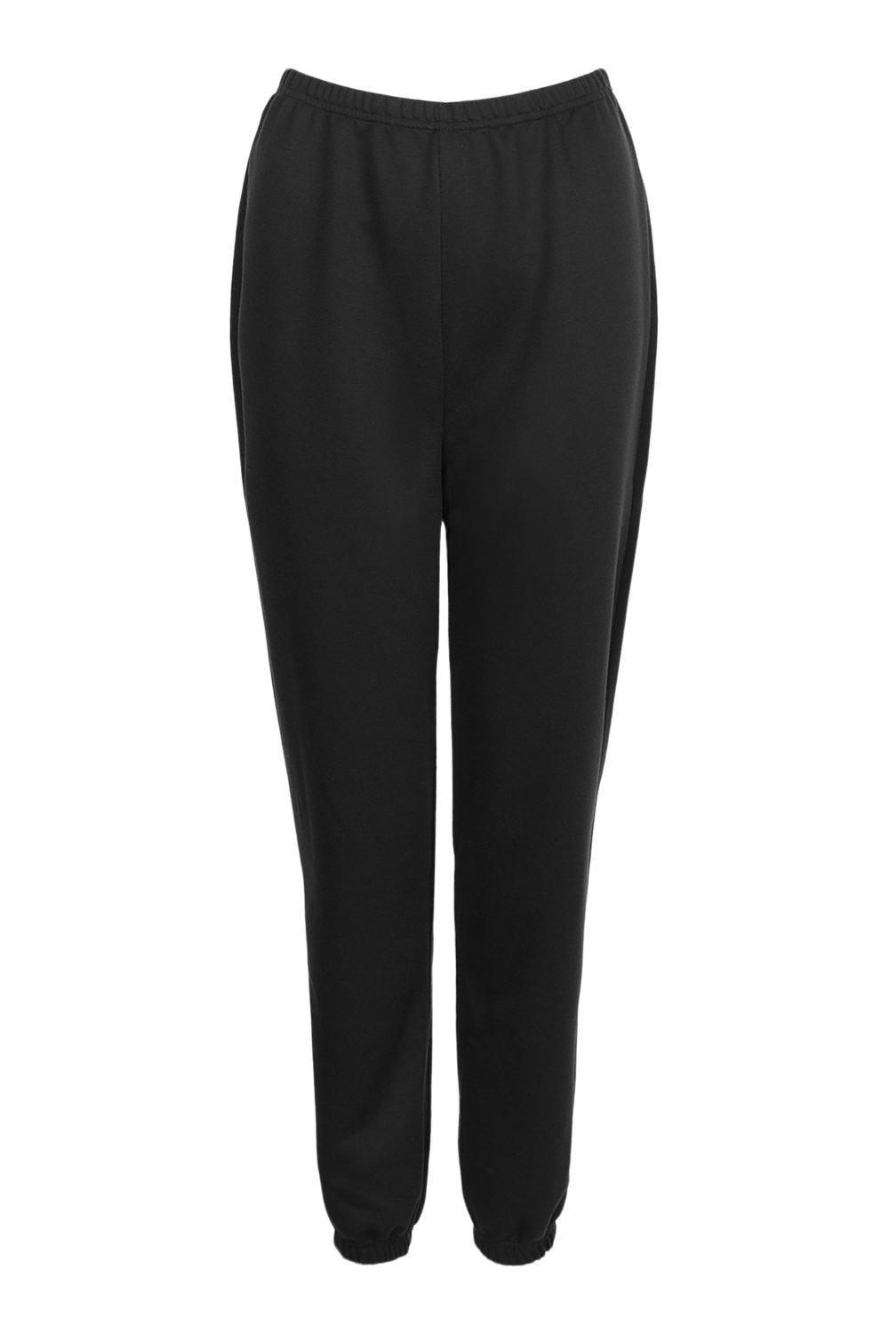 Black Casual High Waisted Jogger