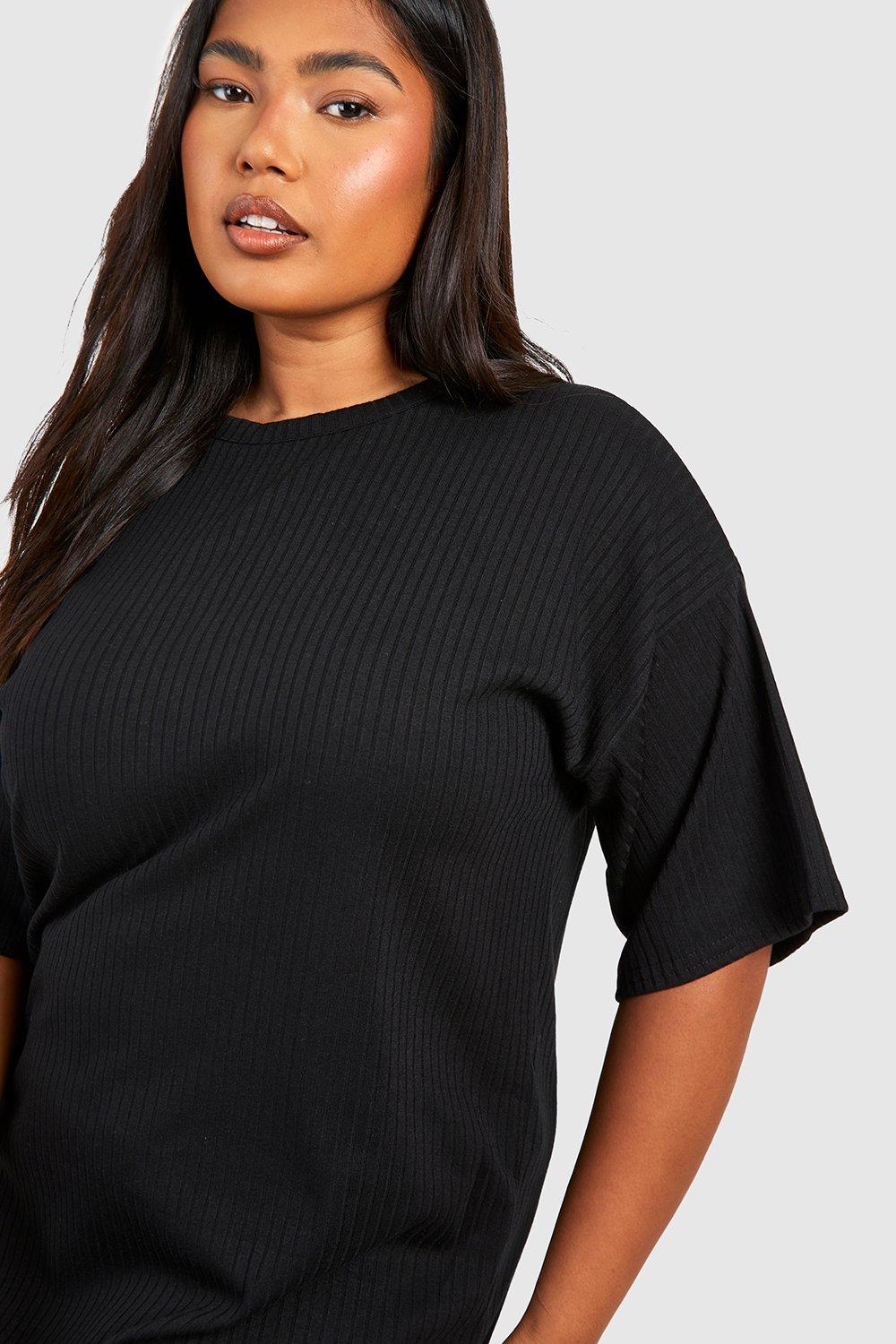 boohoo t shirt dress plus