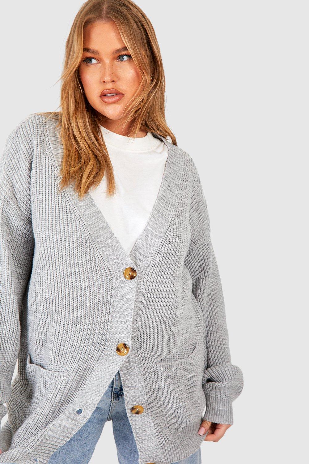 Boohoo plus outlet size cardigans