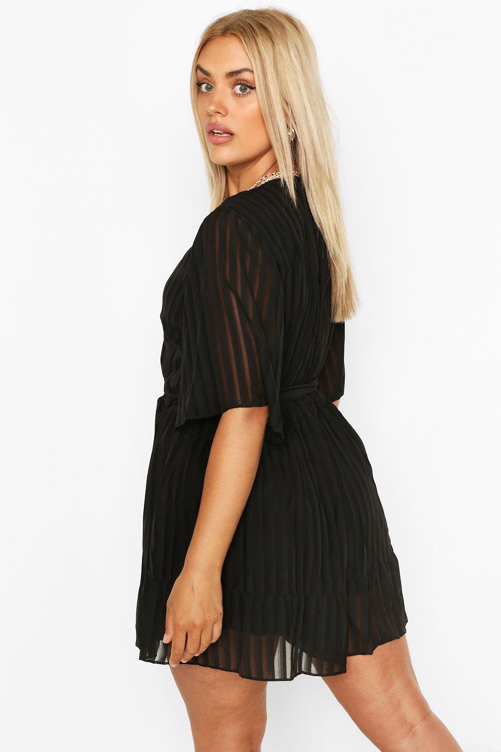 Black ruffle fashion playsuit