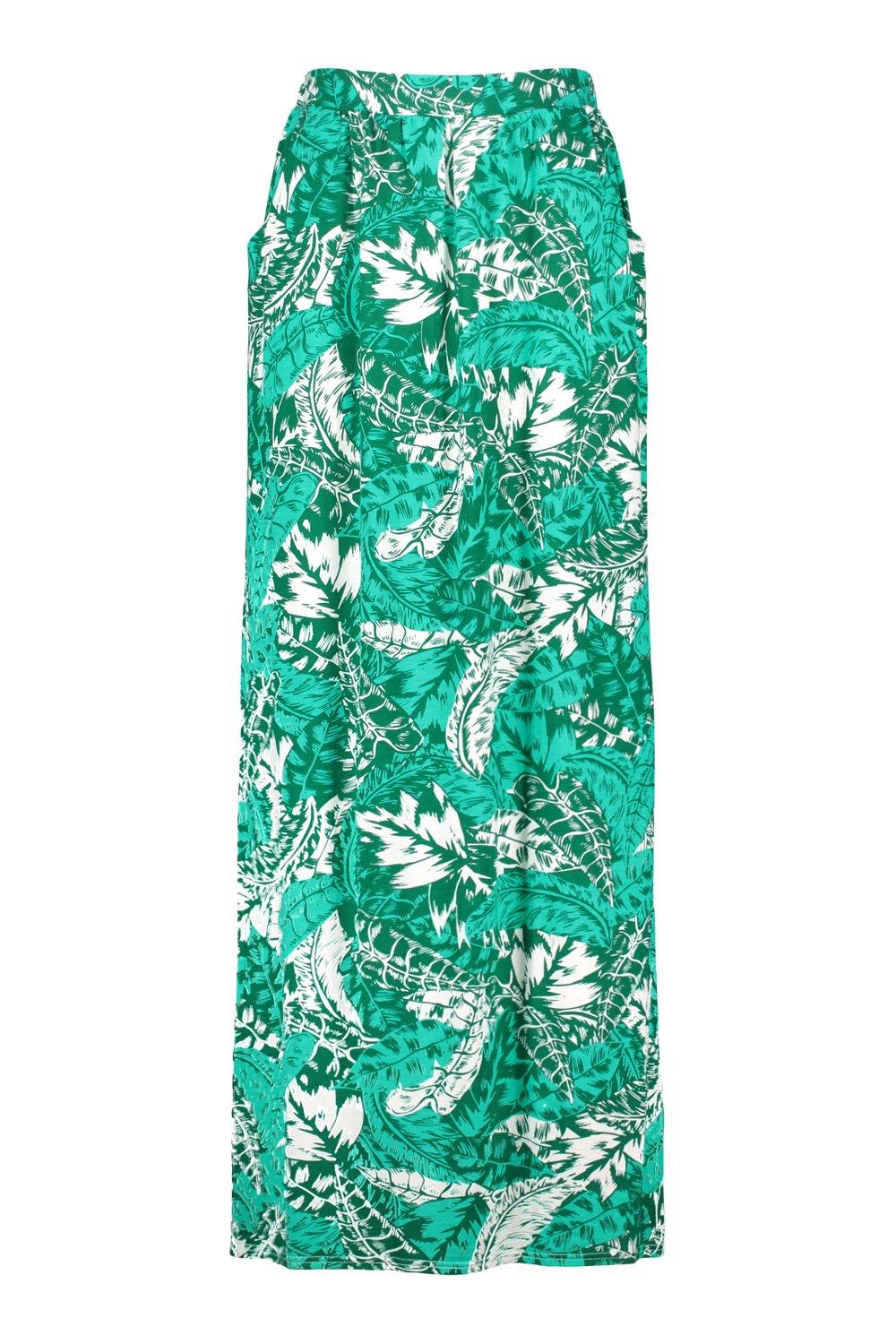 green maxi skirt 80