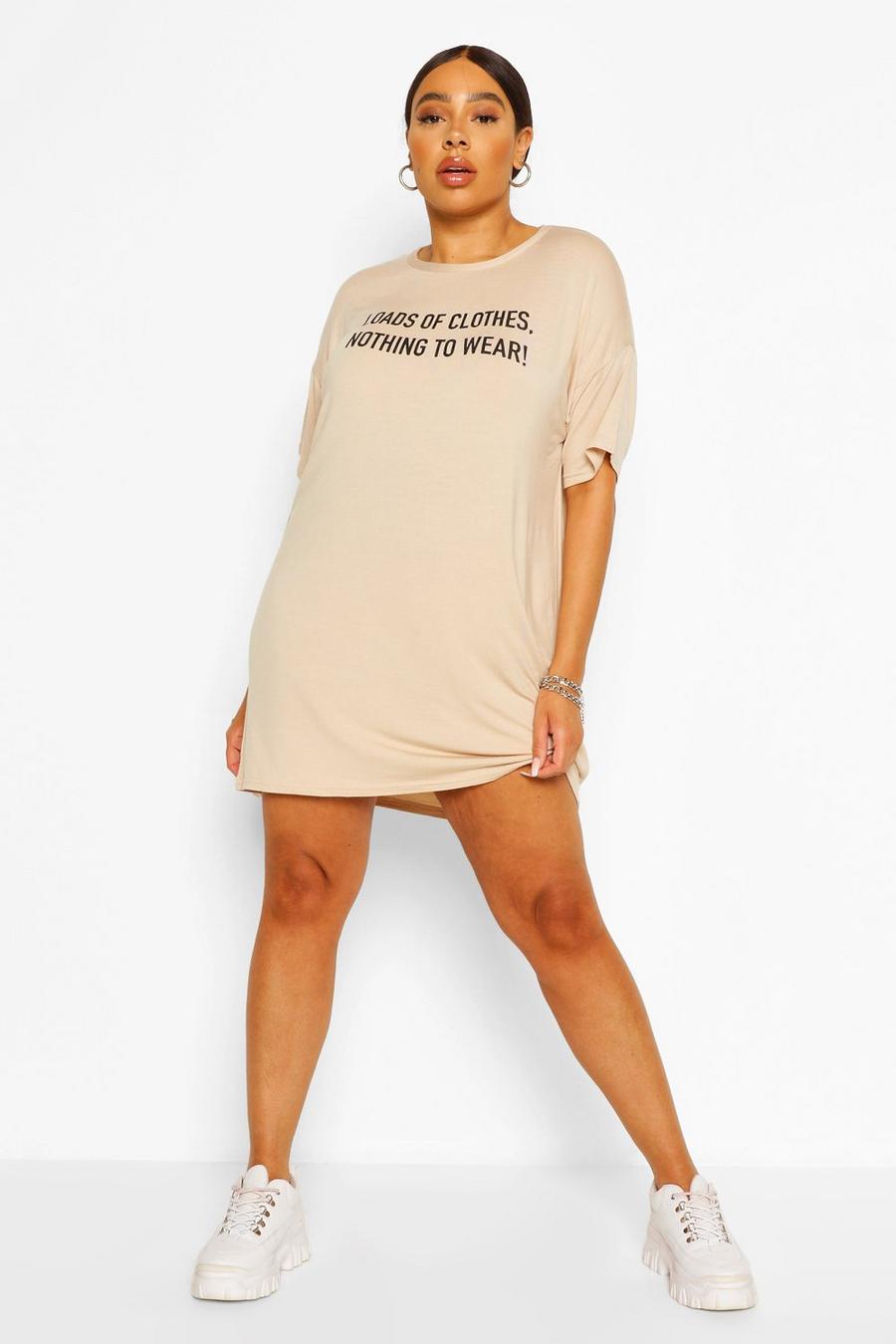 Stone Plus Nothing To Wear T-Shirt Dress image number 1