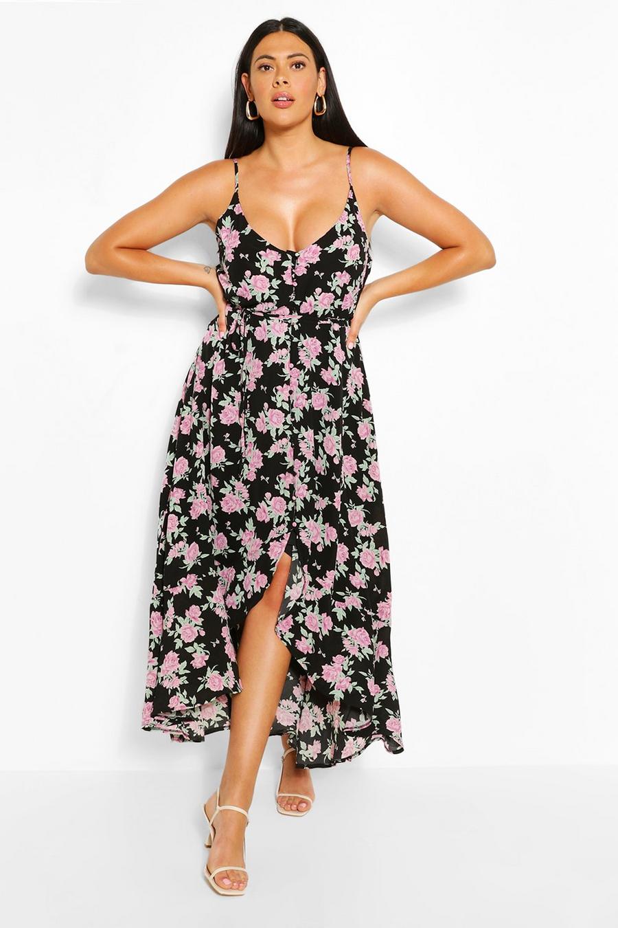 Plus Size Maxi Dresses | Floor Length Plus Size Dresses | boohoo UK
