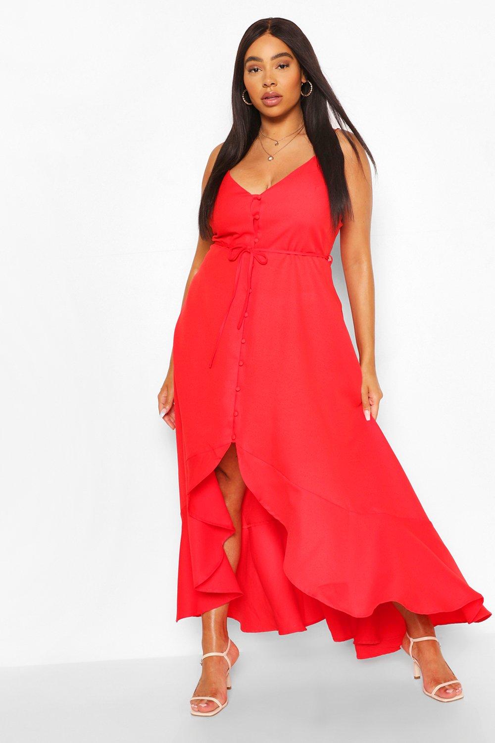 Ruffle shop front gown