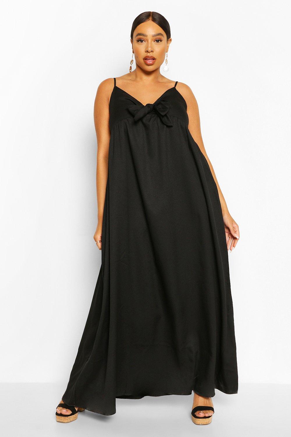 black strappy maxi dress uk