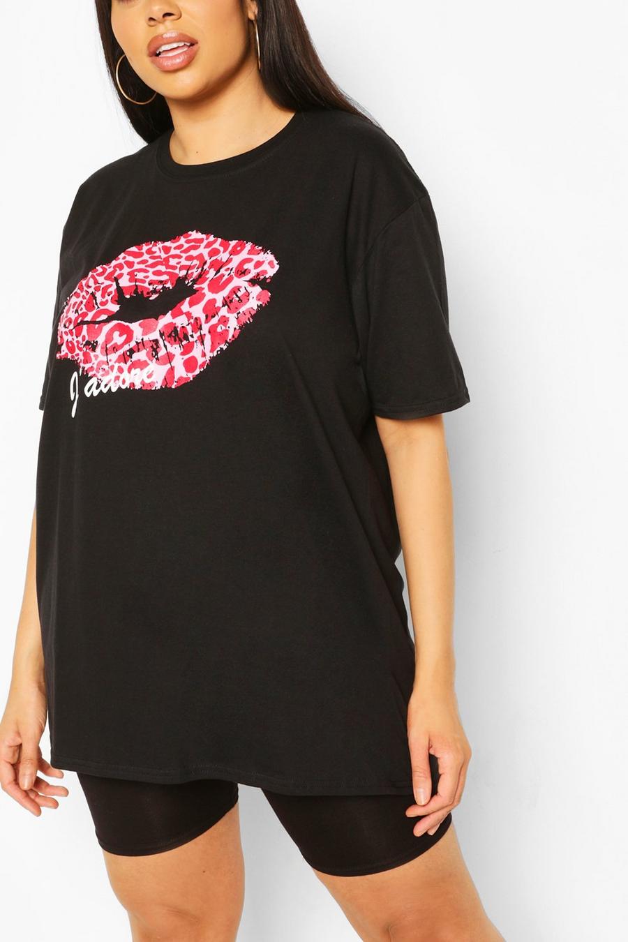 Plus J'Adore T-Shirt Met Lippen image number 1