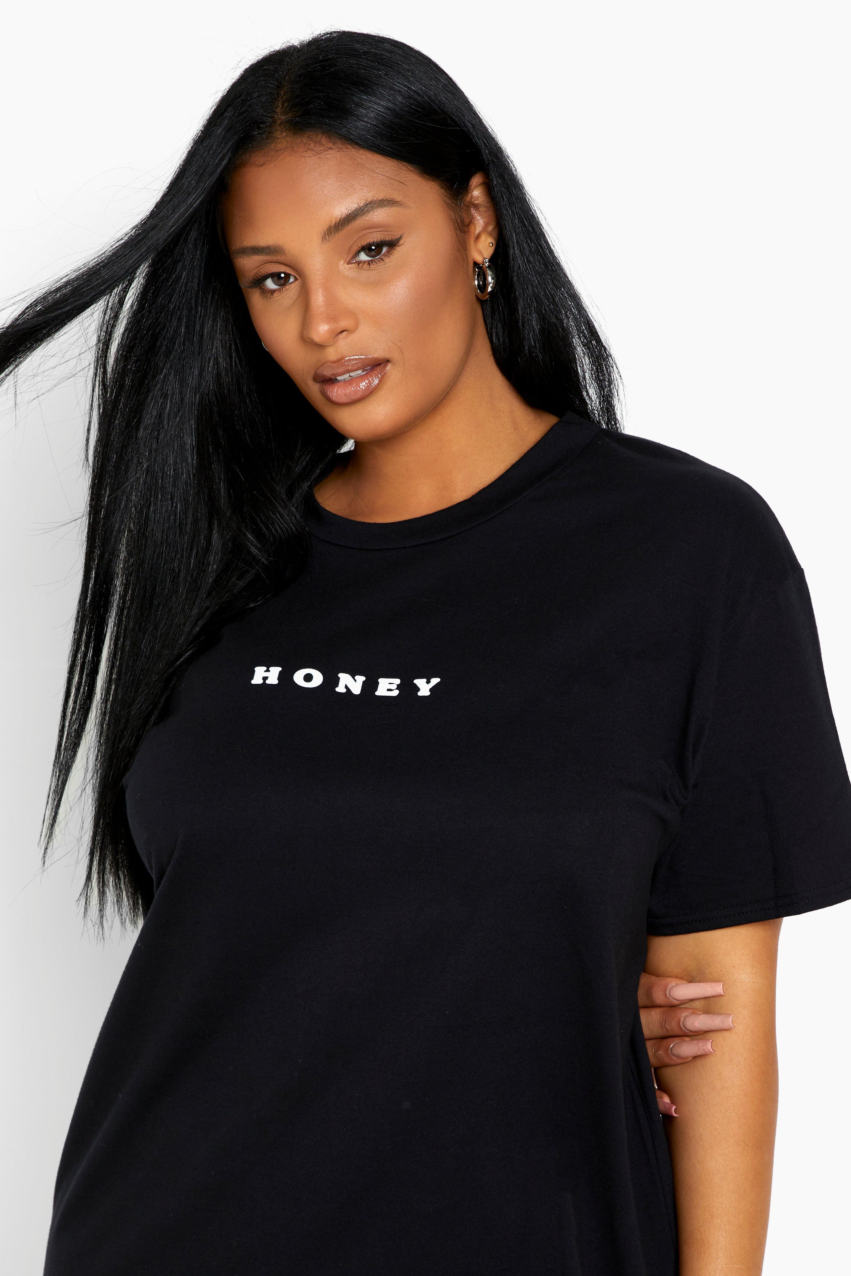 Plus Honey Oversized T-Shirt Dress