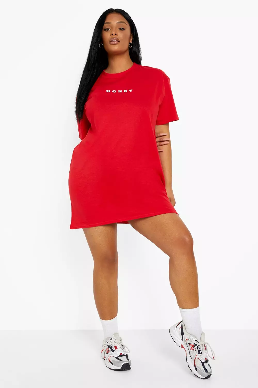 Plus Honey Oversized T-Shirt Dress