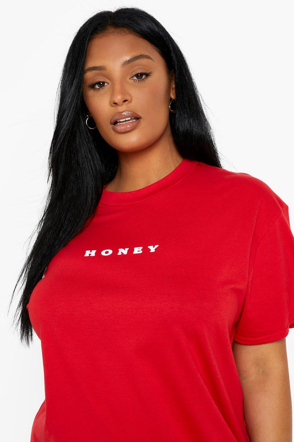 Plus Honey Oversized T-Shirt Dress