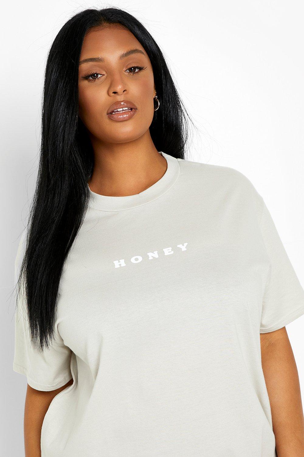 Plus Honey Oversized T-Shirt Dress