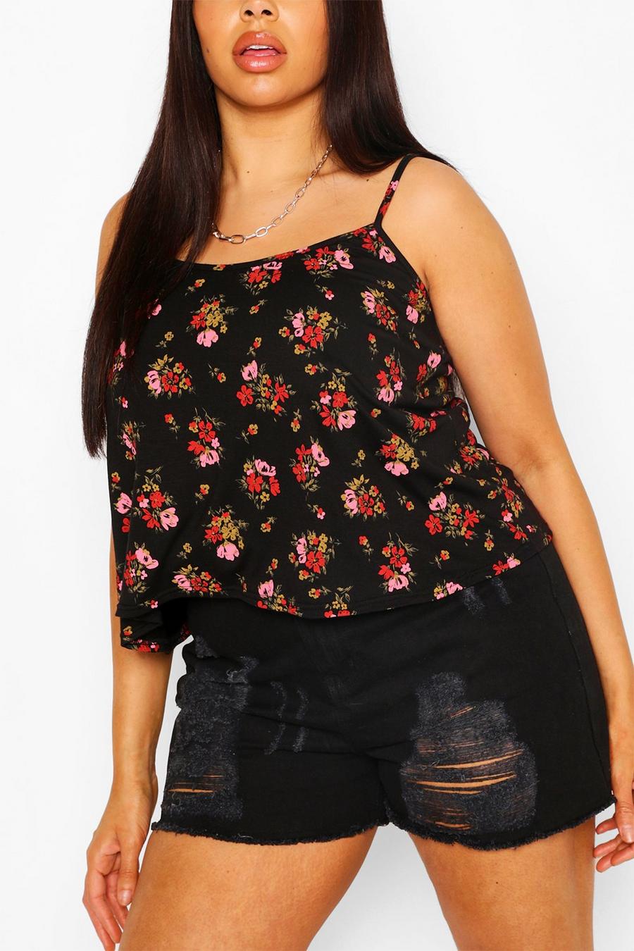 Plus Ditsy Floral Swing Cami image number 1