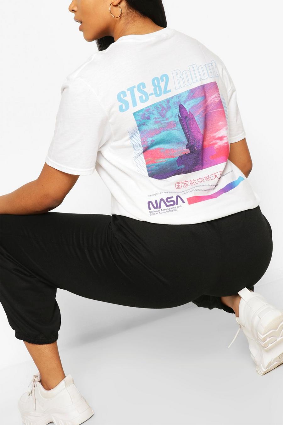 Plus - T-shirt med NASA-tryck bak image number 1