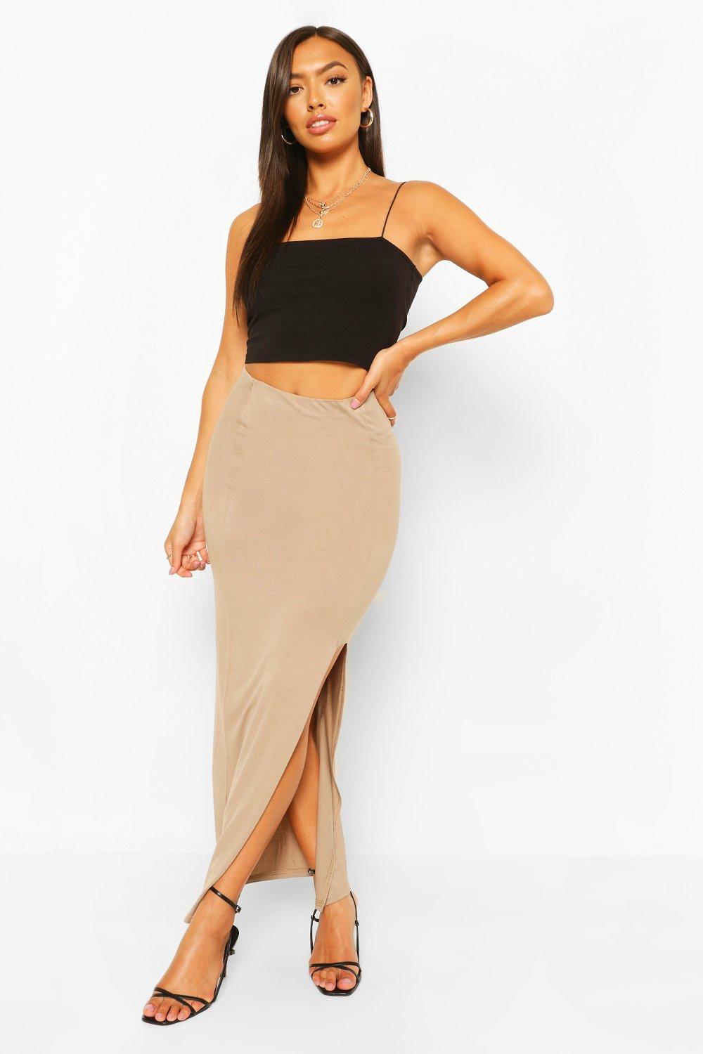 boohoo petite maxi skirt