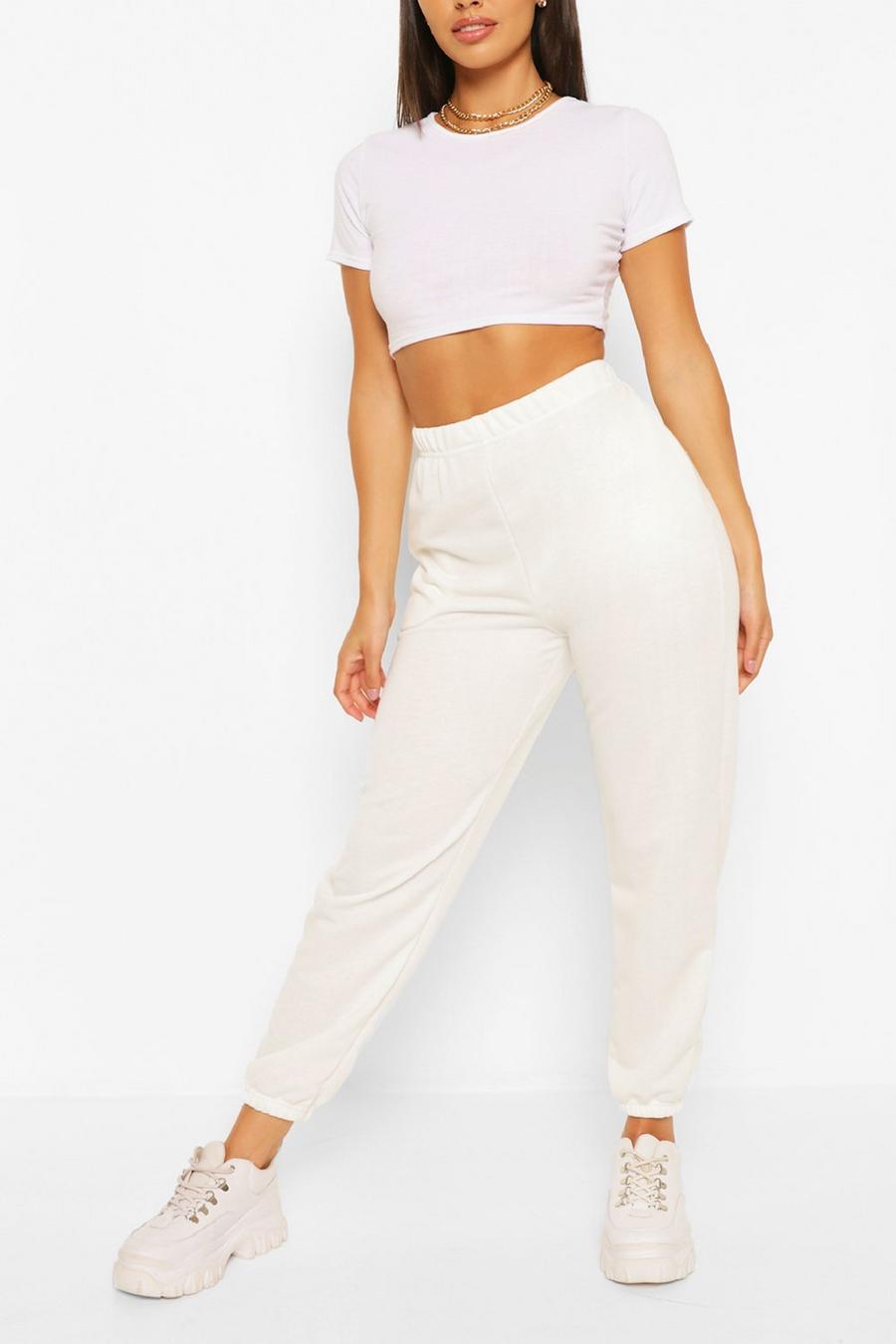 White Petite - Oversize casual joggers image number 1