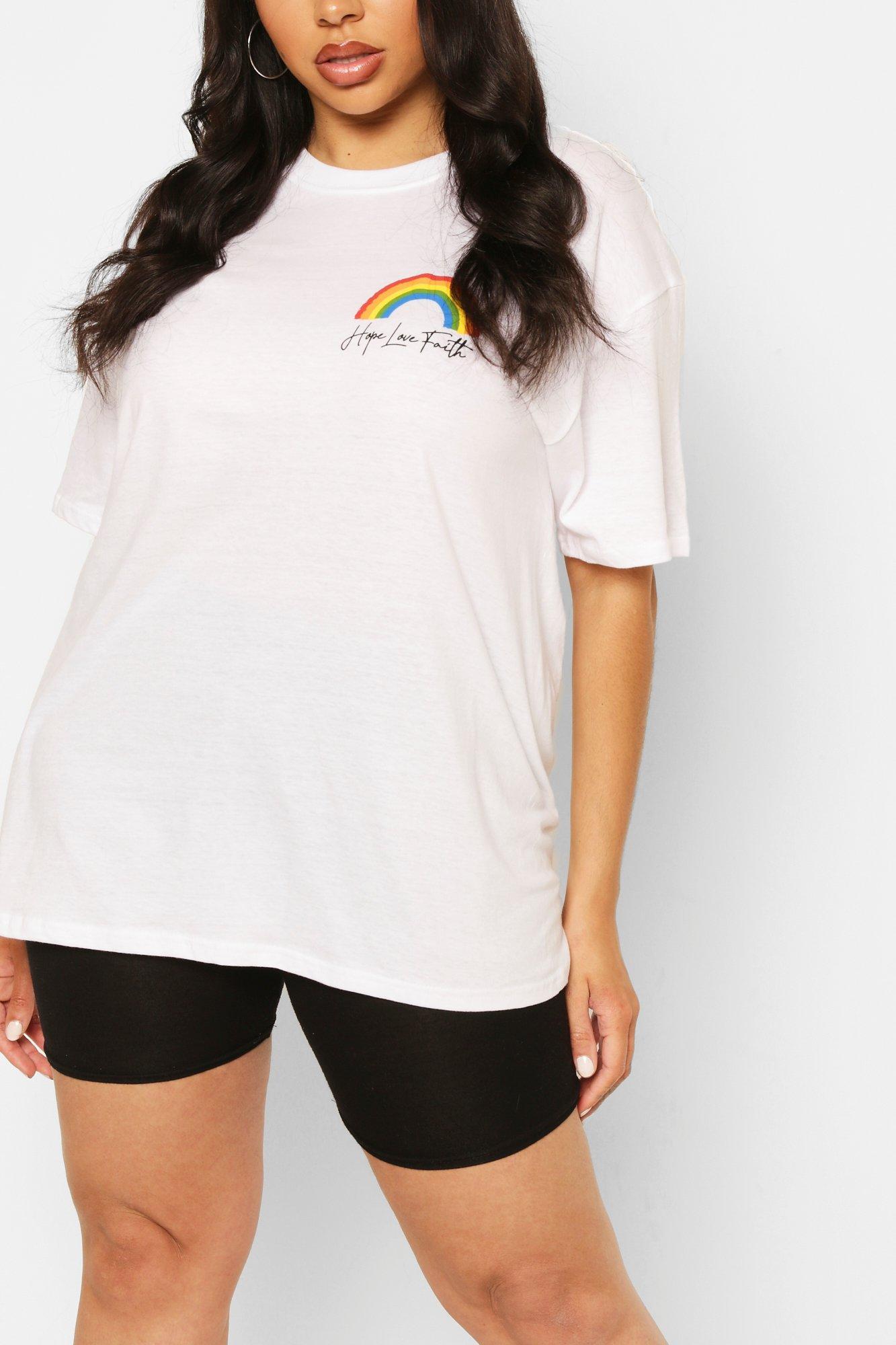 boohoo plus size t shirts