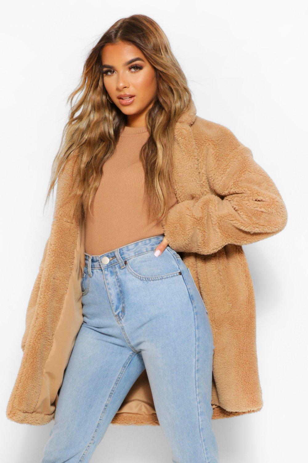 Petite Oversized Teddy Coat