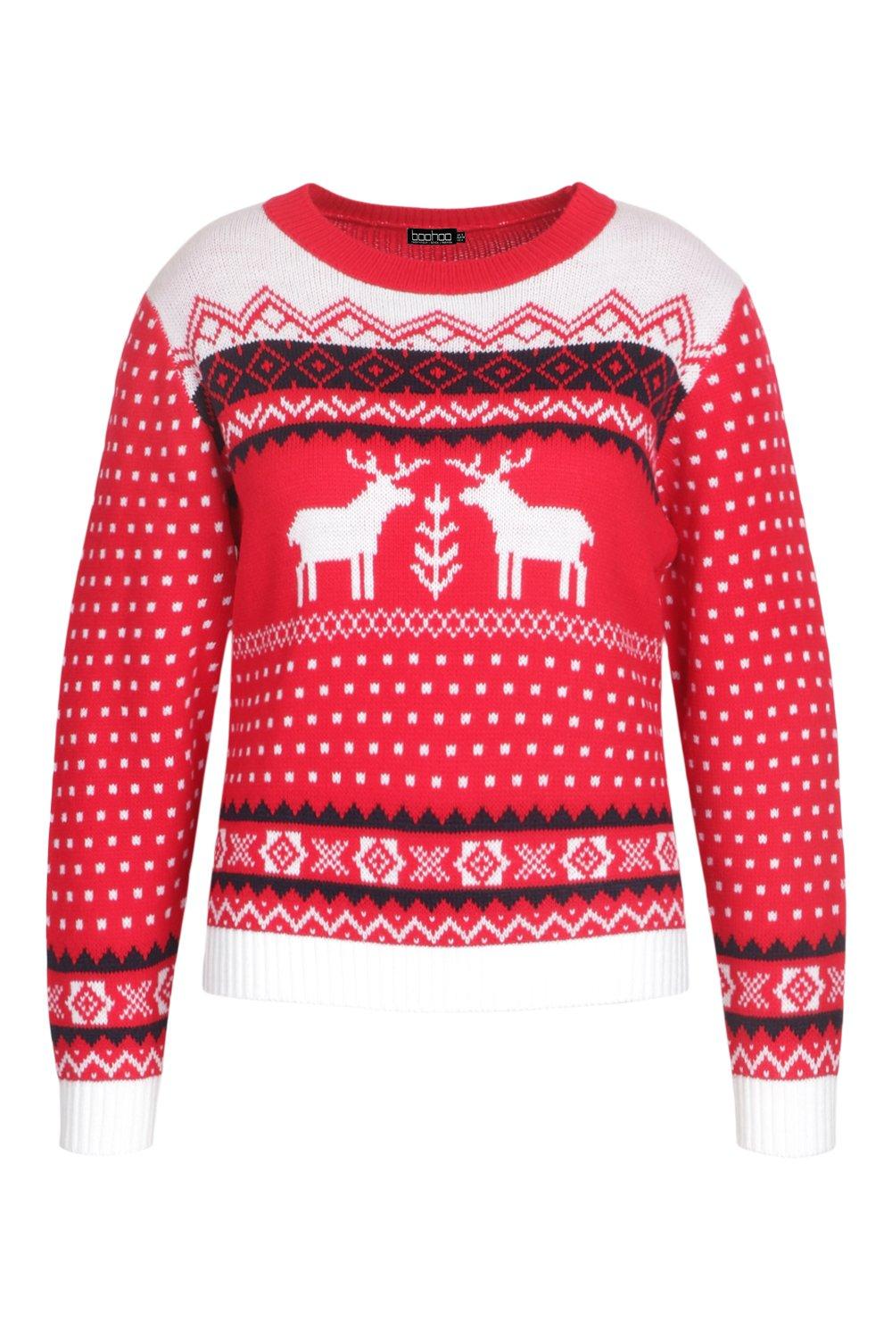 Boohoo reindeer outlet jumper