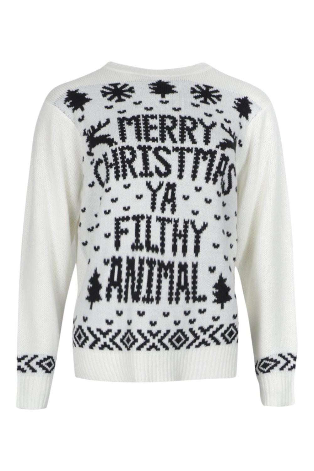 Merry christmas u 2024 filthy animal sweater