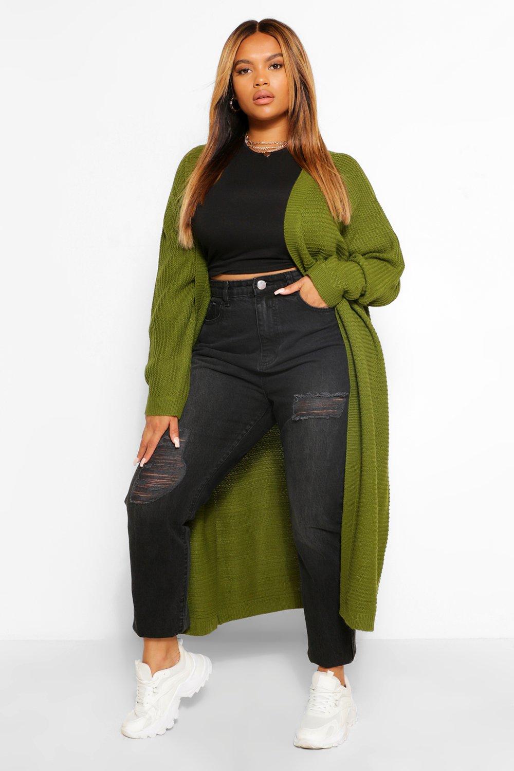 boohoo curve cardigans