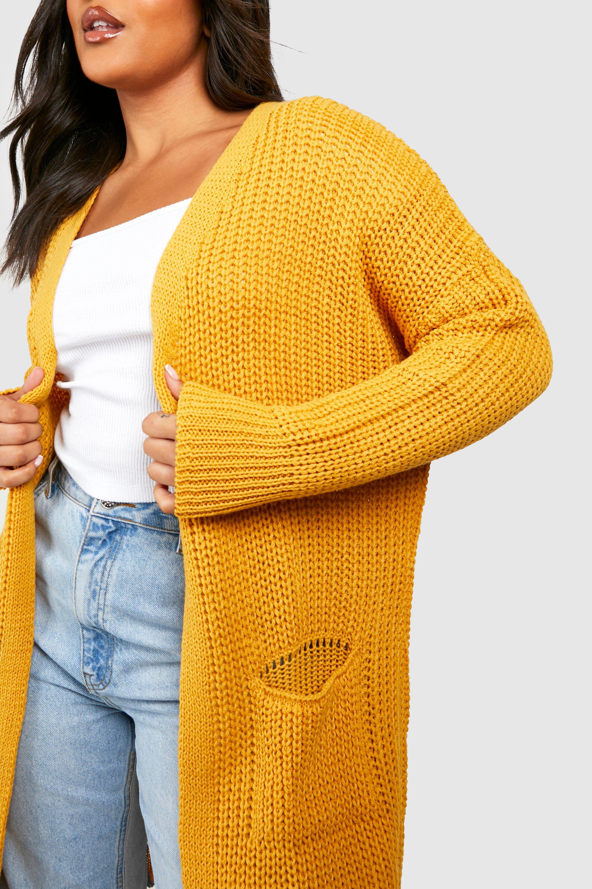 Boohoo shop mustard cardigan