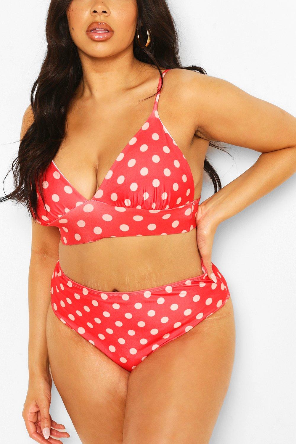 red polka dot bikini uk