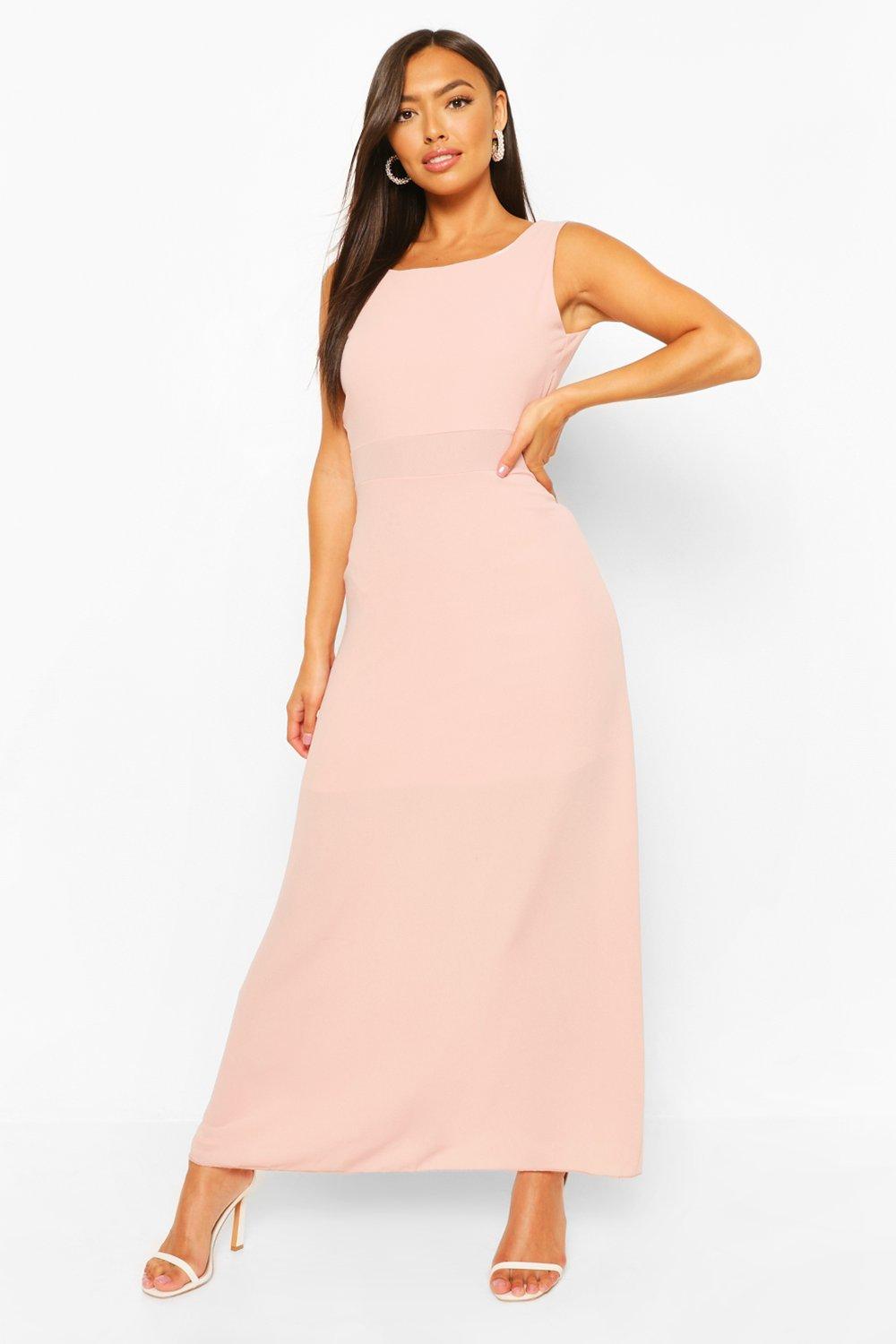 boohoo pink maxi dress