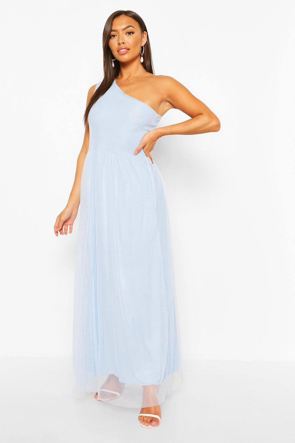 boohoo blue maxi dress