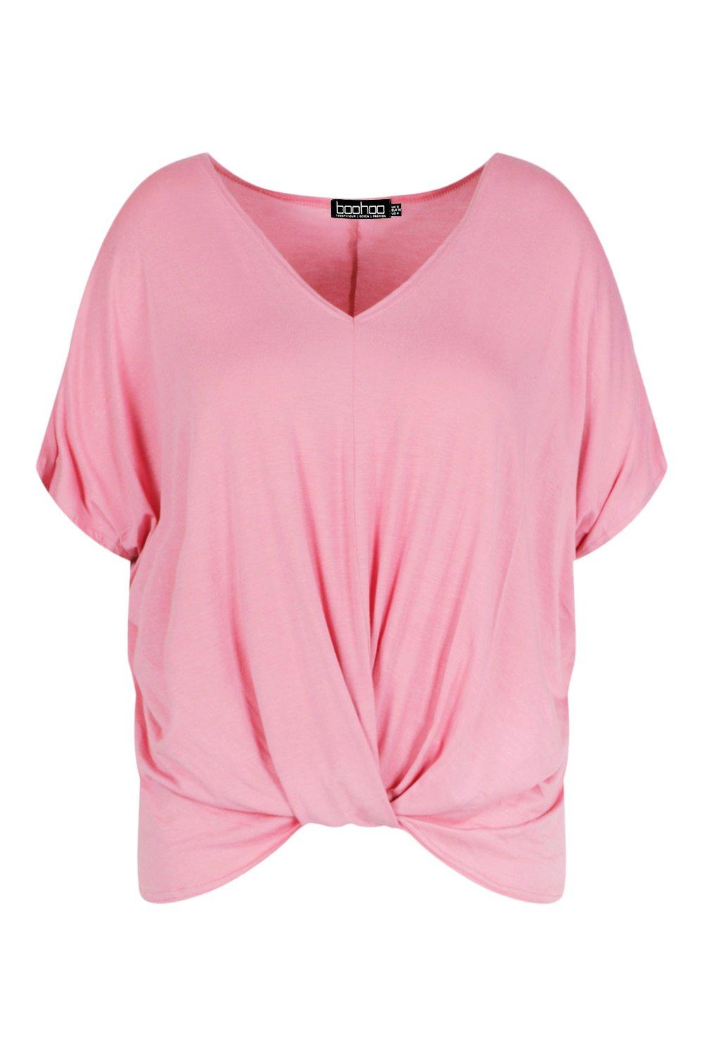 boohoo Plus Oversized T-Shirt - Pink - Size 20